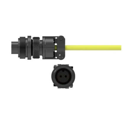 D2J – Conector de 2 Pines Estilo MIL de Alta Temperatura con Backshell