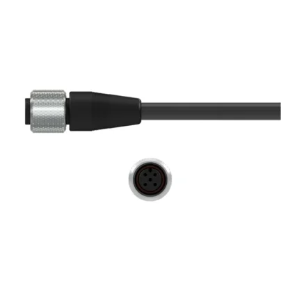 M2N – Conector de 2 Pines Estilo M12 con Carcasa de Nylon