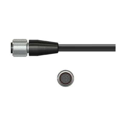 J4AG – Conector Mini-MIL de 4 Pines con Backshell Aterrizado